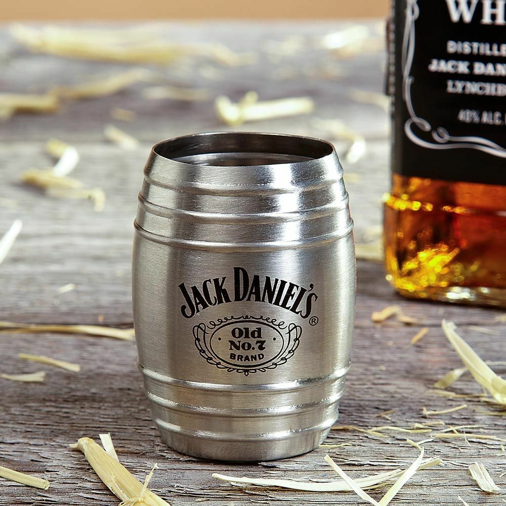 Jack Daniels 2 oz Barrel Shot Glass - Old No. 7 - Swing Logo