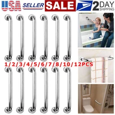1-12 Packs Stainless Steel Shower Grab Bar Handicap Bathroom Safety Handle LOT