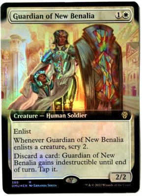 MTG Guardian of New Benalia *FOIL EXTENDED ART* Dominaria United