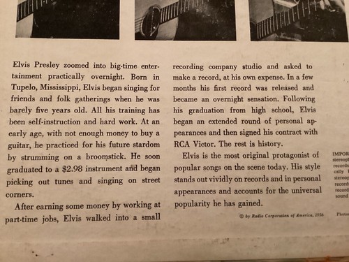 ELVIS PRESLEY SELF TITLED 1956 LP RCA LSP 1254RE DEBUT,1ST ALBUM,VG /FREE P&H - Imagen 7 de 14