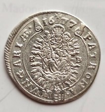 15 Kreuzer XV Leopold 1677 KB Kremnitz