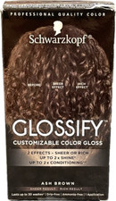 Schwarzkopf Glossify Haircolor Kit  Ash Brown NEW IN BOX up to 30 washes NEW 