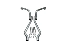 Chevy II Nova 62 63 64 65 66 67 2.5" Mandrel Header back Dual Exhaust Pipe Kit