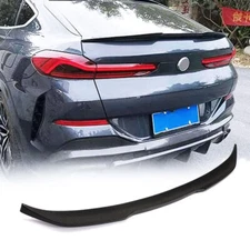 Fit For BMW X6 G06 SUV 4-Door 2020-2021 Carbon Fiber Rear Trunk Lip Spoiler Wing