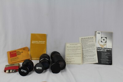 Lot Of 3 Gemini Lens W/ Instructions, Canon 49mm Haze-1 Filter,+More Accessories