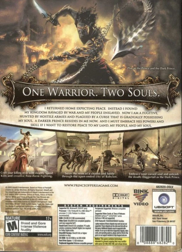 Prince of Persia: The Two Thrones PC Game 2005 Ubisoft Windows 10 11 - Image 2 of 2