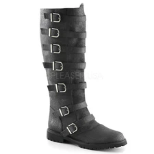 Black Medieval Knight Aristocratic Nobleman Renaissance Faire Costume Boots