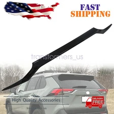 Exterior Rear Trunk Upper Lid Cover Trim For Toyota RAV4 2019-2025 Glossy Black