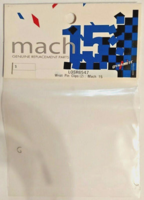 LOSR6547	Dynamite Mach 15 Wrist Pin Clips (2)