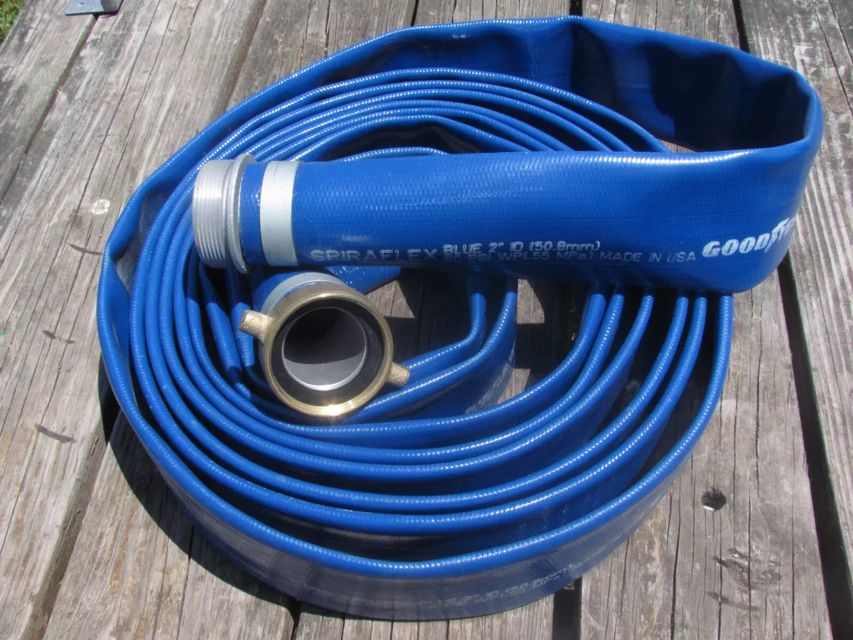 GOODYEAR SPIRAFLEX BLUE PVC SUCTION DISCHARGE HOSE 2