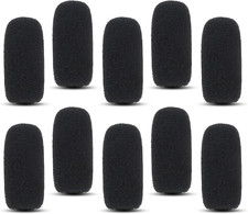 10-Pack Microphone Covers Foam Small Foam Windscreens for Lavalier Mics Mini Foa
