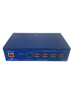 B&B Electronics / UHR304 / INDUSTRIAL 4 PORT USB HUB