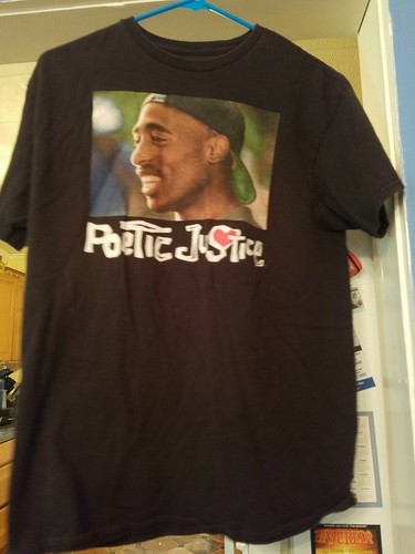 TUPAC SHAKUR POETIC JUSTICE 2PAC BLACK 