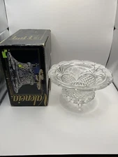 Vintage Valencia Compote And Pedestal Bowl-24% Full Lead Crystal-West Germany