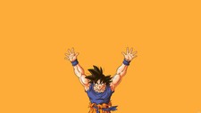 Anime goku dragon ball z anime yellow minimalism Stitched Gaming Mat Desk 21714