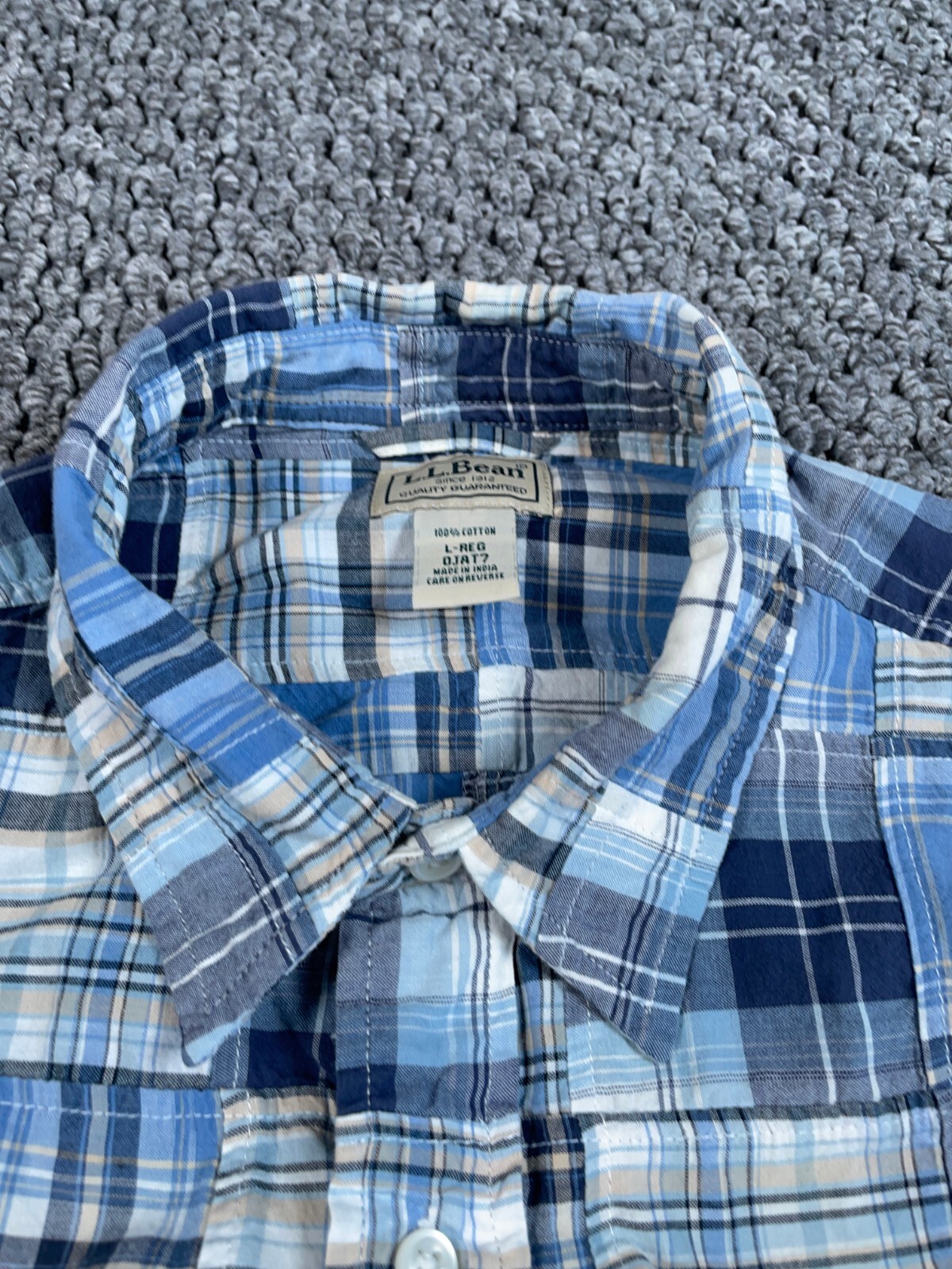 L.L. Bean Patchwork Madras Pattern Shirt Adult La… - image 12