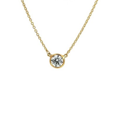 Tiffany & Co. Elsa Peretti 18K Yellow Gold Diamond by the Yard 16  Necklace