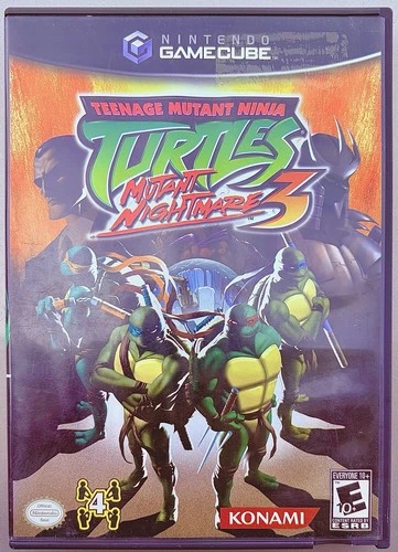 Teenage Mutant Ninja Turtles 3: Mutant Nightmare (Nintendo GameCube, 2005) CIB/T