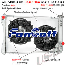 3 Row Radiatorshroud Fan For 82-1992 1989 Chevy Camaro Pontiac Firebird V8