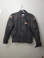 Cortech Rider DSX Motorcycle Armored Black Jean Denim Jacket- Men’s Lg/44 Lined*