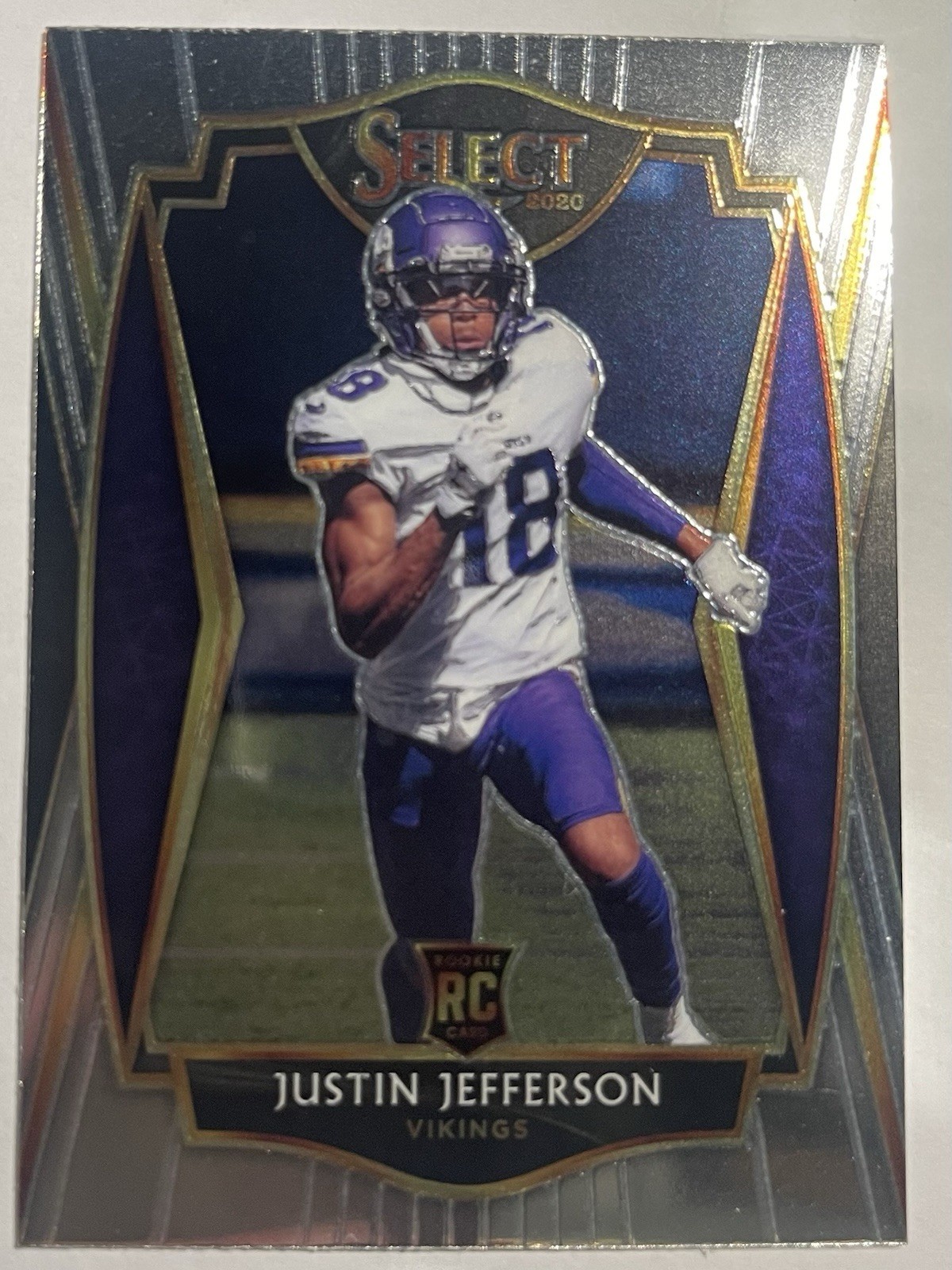 2020 Select Justin Jefferson Premier Level Rookie RC #161 Vikings