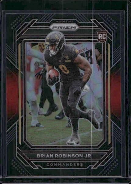 2022 Panini Chronicles #PB-23 Brian Robinson Jr. Prizm Black Red #/99 RC
