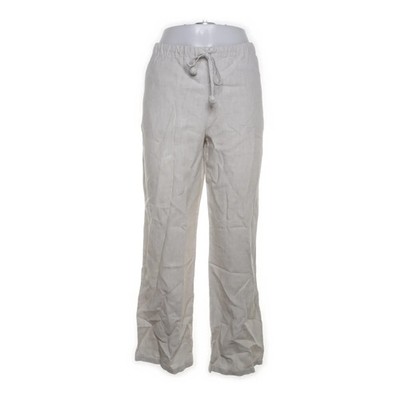 Capritouch, Hose, Größe: 42, Beige, Leinen, Einfarbig, Damen #Weq