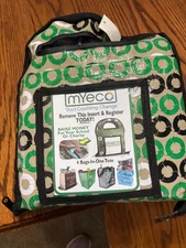 My Eco Reusable Shopping Bags~ Set Of 4~ In Foldable Carry Tote~New