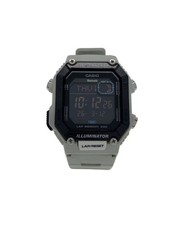 CASIO Quartz Wristwatch Other Digital Rubber BLK WHT SS