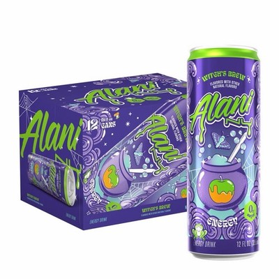 Alani Witch's Brew Energy Drink 12 ounce (12 Pack) Packaging May Vary