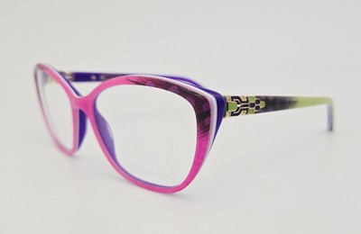 Coco Song Eyeglasses NEW CV 217 Smart Bird Color 3 Pink Green Cat Eye Size 53