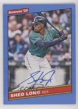2020 Panini Donruss Retro 1986 Signatures Shed Long Jr #86S-SL Auto 01rb