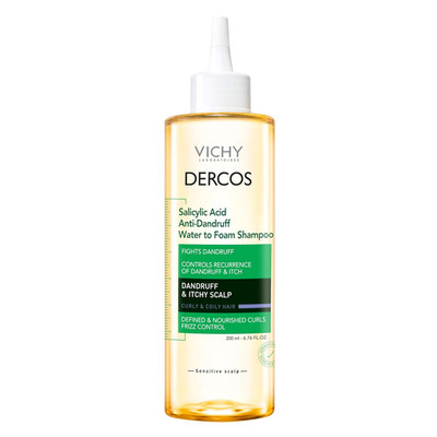 Dercos Salicylic Acid anti Dandruff Shampoo, 200 Ml, Water to Foam Dandruff Sham