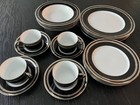 Christian Dior Gaudron Onyx - Platinum Trim 5 piece place settings (4 settings) — photo 1