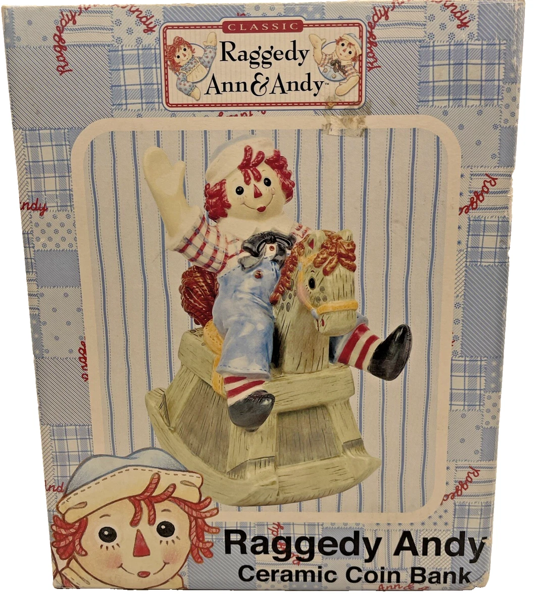 Raggedy D's Miniatures Ann and Andy Bank Indiana Collectible