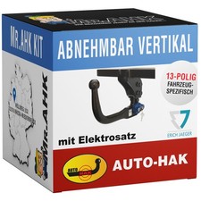 AutoHak Anhängerkupplung vert. abnehmbar für VW Golf V 03-08 13polig spezifisch