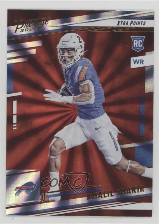2022 Panini Prestige Rookies Xtra Points Sunburst Khalil Shakir Rookie RC 7rf