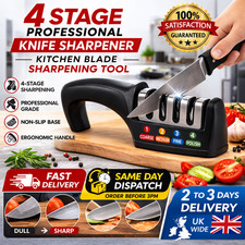 4 StageS Knife Sharpening Kitchen Blade Tool Sharp Professional Knife Sharpener