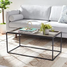 Home Collection Andey Brown/Black Living Room Coffee Table