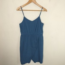 Madewell Silk Mini Tank Dress Size 6 Women's Faux Wrap Tulip Sleeveless