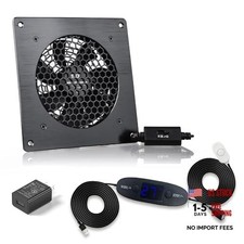 120mm USB Quiet Cabinets Cooling Fan System 6" Thermostat 0-60   1pcs 120mm FAN
