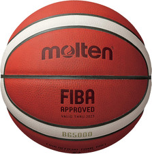 Molten Bg-Series Leather Basketball, FIBA Approved - BG5000, Size 7, 2-Tone B7G