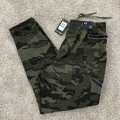 NEW Under Armour Unstoppable Cargo Pants Mens Size LARGE Green Camo