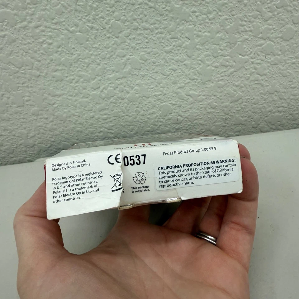 Polar H1 心率传感器黑色带表带 92053169 尺寸 M-XXL 全新 — 第 3/4 张图片