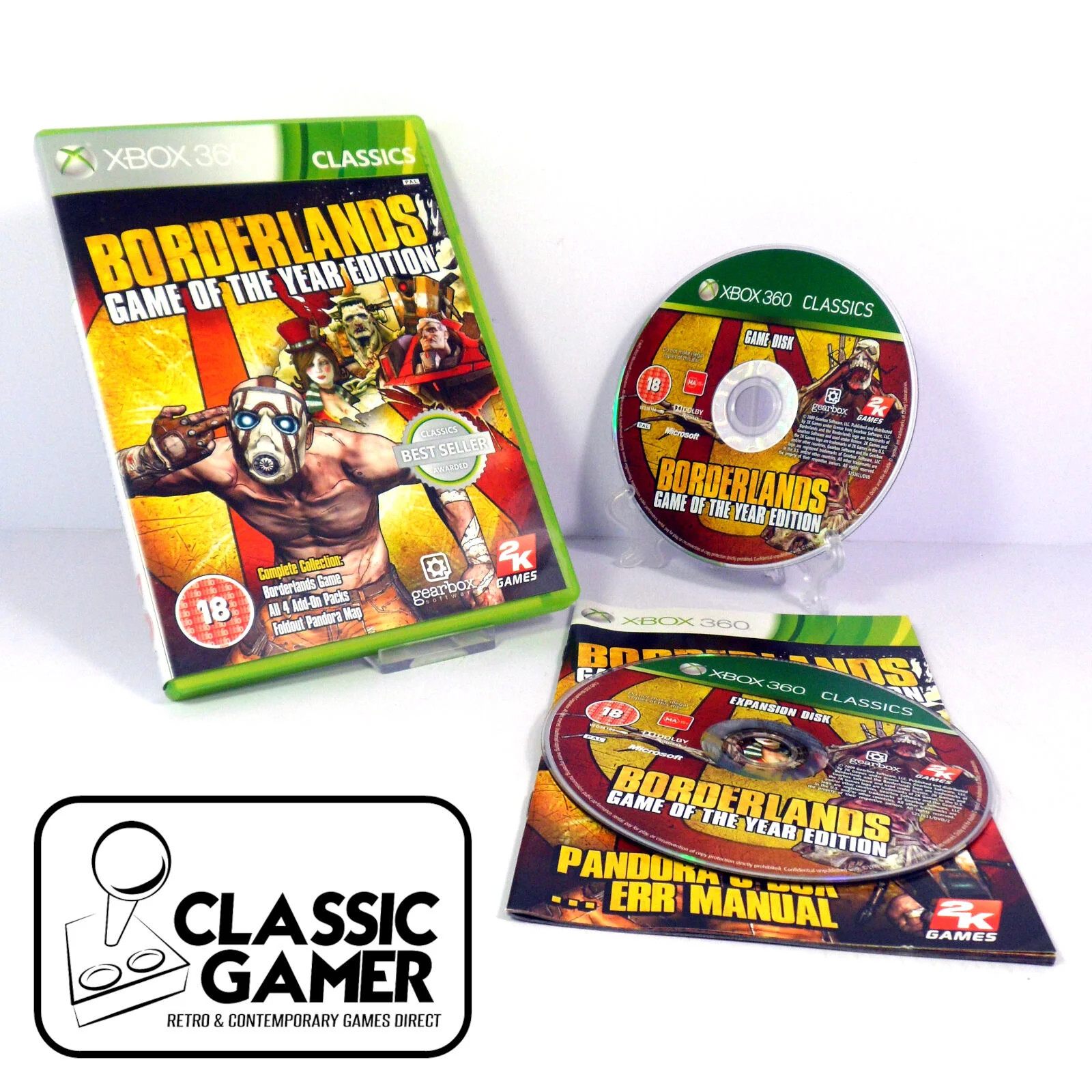 Borderlands - Game of the Year Edition (Classics) (Xbox 360) *NEAR MINT*