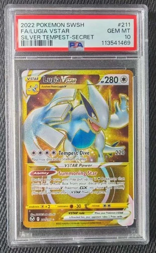 PSA 10 - Lugia VSTAR Silver Tempest 211/195 Secret Rare - Pokémon TCG - Graded