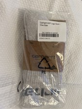 CARHARTT WIP LOGO SOCKS SOFT MOTTLED GREY AND WHITE "ASH HEATHER  ICESHEET"