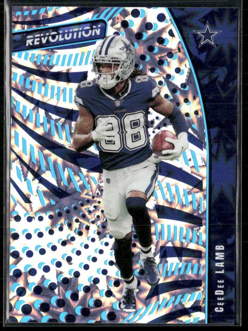 CeeDee Lamb Panini 2021 Panini Chronicles #REV-34 Revolution Impact SN #/149