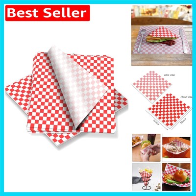 Vielseitiges 100-teiliges fettdichtes Backpapier - 10x11 ölfeste Lebensmittelverpackungsblätter