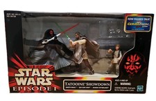 1999 Star Wars Ep 1 Tatooine Showdown 3 Fig Darth Maul & Qui-Gon & Anakin MIP